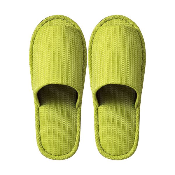 （まとめ） TANOSEE 外縫いスリッパ ラドクリフ グリーン 1足 【×5セット】（代引不可）の通販は 6,211円