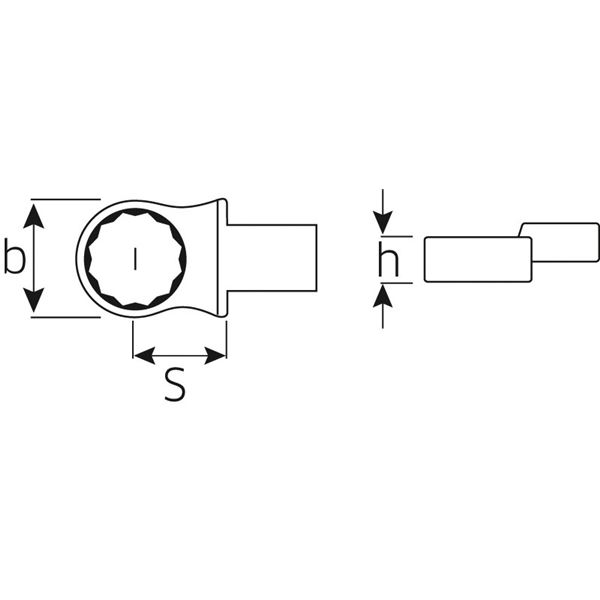STAHLWILLE（スタビレー） 732／40-41 トルクレンチ差替ヘッド（メガネ）（58224041）（代引不可）_1