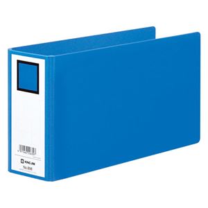 （まとめ） キングジム 伝票用ファイル 片開き A4長辺1／3 2穴 500枚収容 背幅75mm 青 898 1冊 【×10セット】（代引不可）