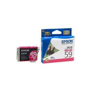 (業務用50セット) エプソン EPSON インクカートリッジ ICM59 マゼンタ ×50セット（代引不可）