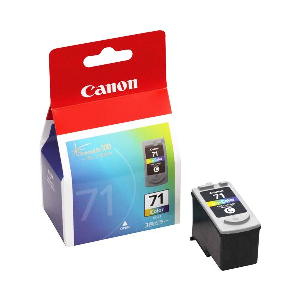 （まとめ） キャノン Canon FINEカートリッジ BC-71 3色一体型 0392B001 1個 【×3セット】（代引不可）