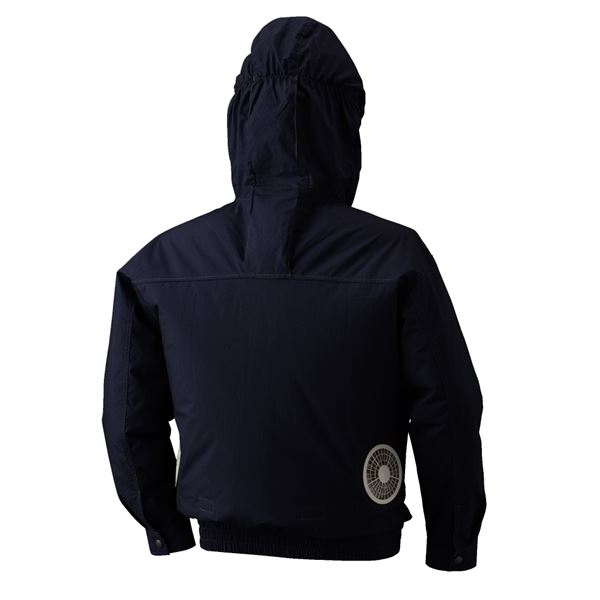 空調服 フード付綿薄手長袖ブルゾン リチウムバッテリーセット BM