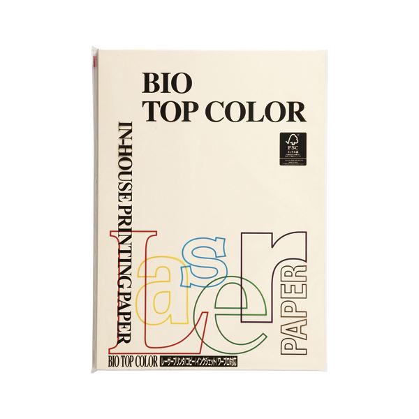 （業務用セット） 伊東屋 バイオトップカラー A4判 100枚入 80g／m2 BT101 クリーム 【×5セット】（代引不可）