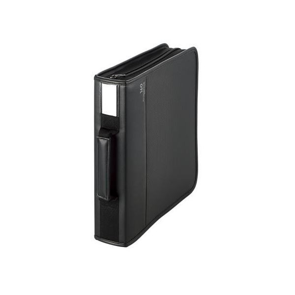 (まとめ)エレコム Blu-ray/DVD/CD対応 ファスナーケース CCD-SSB160BK【×3セット】（代引不可）の通販は