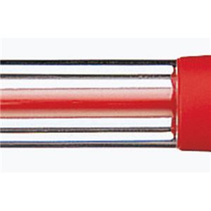 （まとめ） 三菱鉛筆 油性ボールペン VERY楽ノック 細字 0.7mm 赤 SN10007.15 1本 【×60セット】（代引不可）