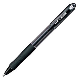（まとめ） 三菱鉛筆 油性ボールペン VERY楽ノック 太字 1.0mm 黒 SN10010.24 1本 【×60セット】（代引不可）