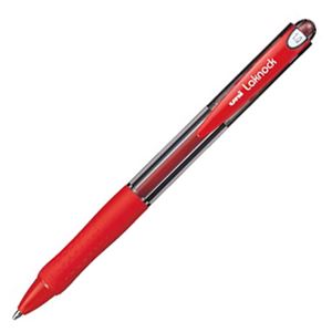 （まとめ） 三菱鉛筆 油性ボールペン VERY楽ノック 太字 1.0mm 赤 SN10010.15 1本 【×60セット】（代引不可）