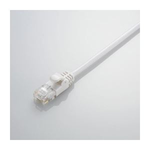 (まとめ)エレコム Gigabit やわらかLANケーブル(Cat6準拠) LD-GPY/WH1【×10セット】(代引不可)の通販は