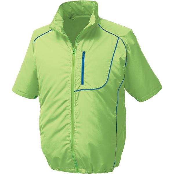 ポリエステル製半袖空調服 BP500S リチウムバッテリーセット 【カラー：ライムグリーン×ネイビー サイズ：2L】（代引不可）の通販は