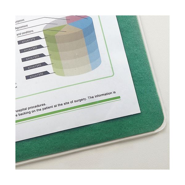 (まとめ) TANOSEE 再生透明オレフィンデスクマット シングル 990×690mm 1枚 〔×10セット〕〔代引不可〕 デスクマット 再生オレフィン1.5mm厚 990×690mm グレーマット付 まとめ