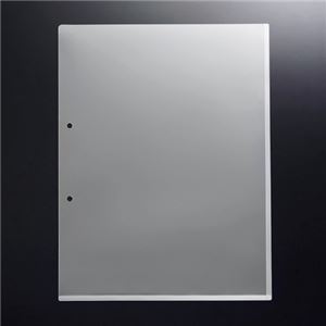 （まとめ） G-Aim 2穴ホルダー マチ付 A4タテ クリア YG-201 1パック（10枚） 【×10セット】（代引不可）