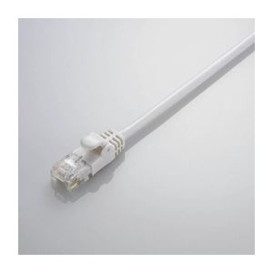 （まとめ）エレコム Gigabit やわらかLANケーブル（Cat6準拠） LD-GPY／WH5【×5セット】（代引不可）