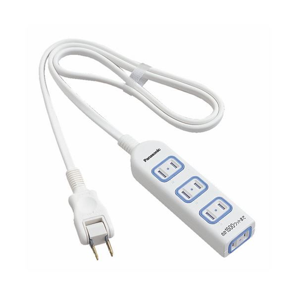 （まとめ） パナソニック ザ・タップX 2P・4個口 ホワイト 1.0m WHA2514WKP 1個 【×5セット】（代引不可）