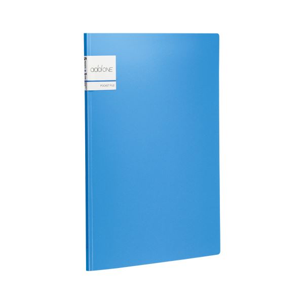 （業務用セット） アドワンポケットファイル A4判タテ型／A3判ヨコ型兼用（5ポケット+1ケース） AD-2645-10 ブルー 1冊入 【×10セット】（代引不可）の通販は 4,858円