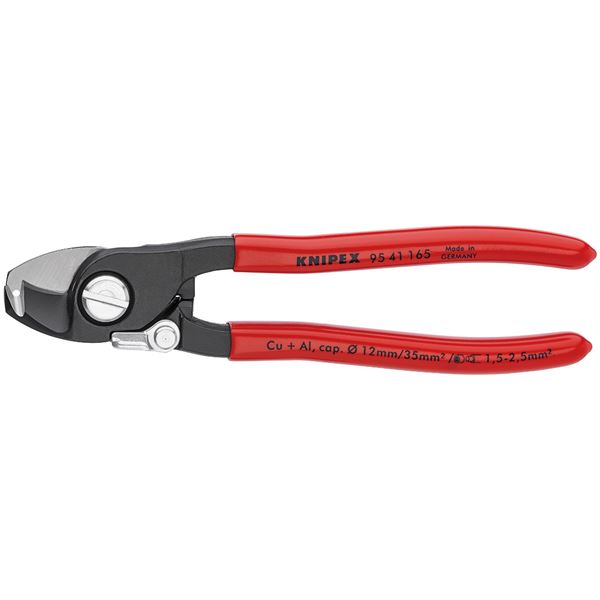 KNIPEX（クニペックス）9541-165 ケーブルカッター（バネ付）ストリップ付（代引不可）