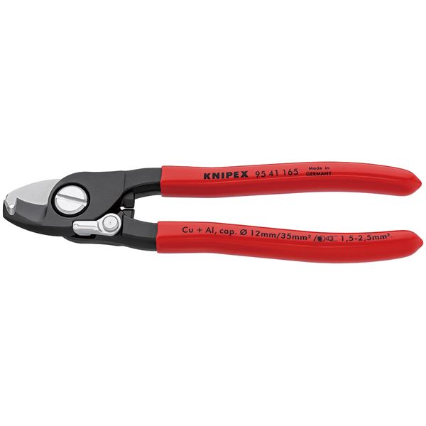KNIPEX（クニペックス）9541-165 ケーブルカッター（バネ付）ストリップ付（代引不可）