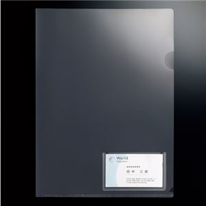 （まとめ） G-Aim クリアホルダー 名刺ポケット付 A4 YG-10-10 1パック（10枚） 【×20セット】（代引不可）