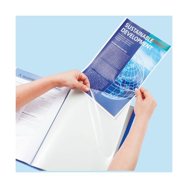 （まとめ） TANOSEE クリアファイル A4タテ 30ポケット 背幅17mm グレー 1冊 〔×30セット〕送料込み