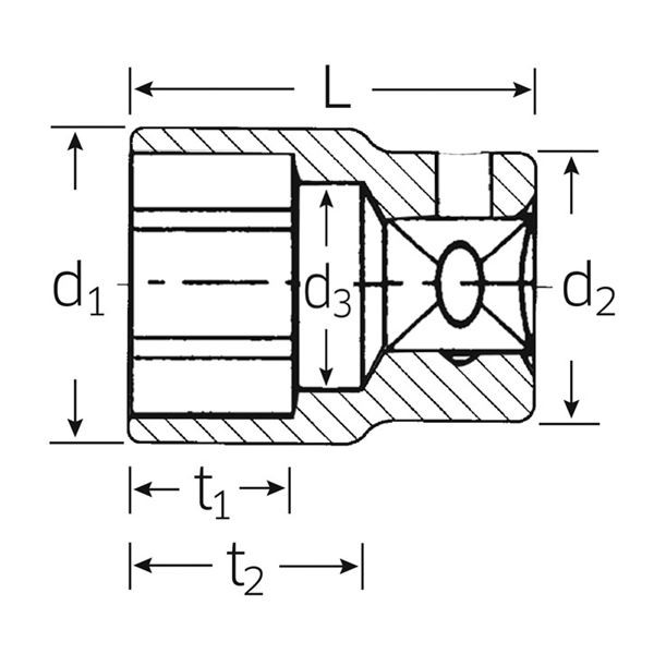 STAHLWILLE（スタビレー）:（3/4SQ）ソケット （6角） （05010050） 55-50-