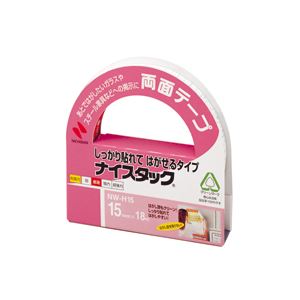 （業務用セット） ニチバン ナイスタック[R] しっかり貼れてはがせるタイプ NW-H15 1巻入 【×10セット】（代引不可）