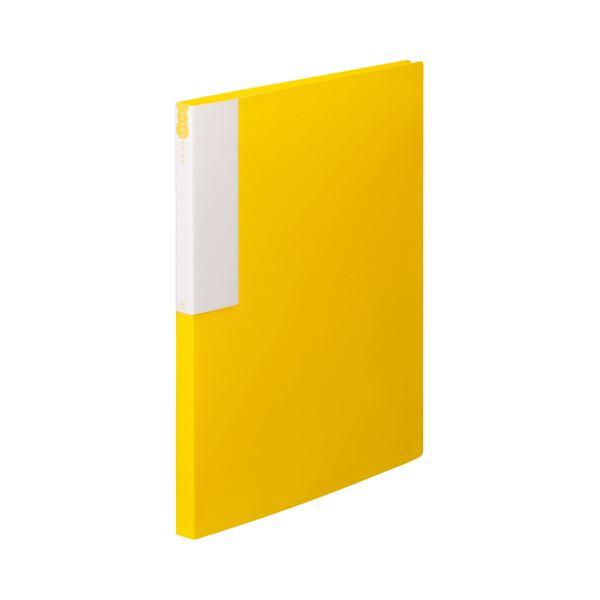 （まとめ） TANOSEE クリヤーブック（クリアブック） A4タテ 24ポケット 背幅17mm イエロー 1セット（10冊） 【×5セット】（代引不可）の通販は 13,684円