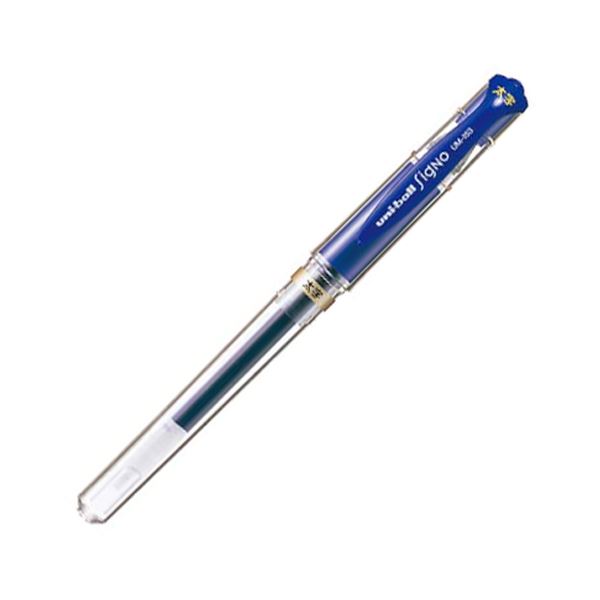 (まとめ) 三菱鉛筆 ゲルインクボールペン ユニボール シグノ 太字 1.0mm 青 UM153.33 1本 【×40セット】(代引不可)