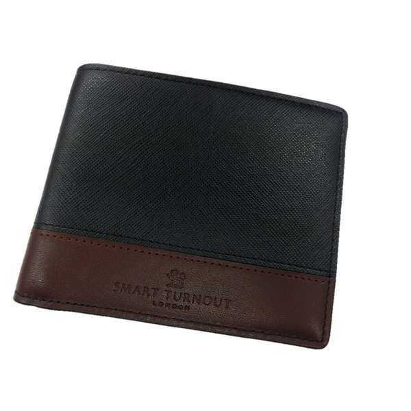 レディースファッション 財布、帽子、ファッション小物 英国 SMART TURNOUT スマートターンアウト レザーウォレット ネイビー 