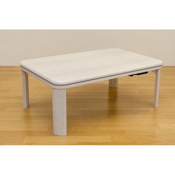 DCJ-90WH （3）家具調折脚フラットヒーターコタツ 90×60 WH（代引不可）の通販は