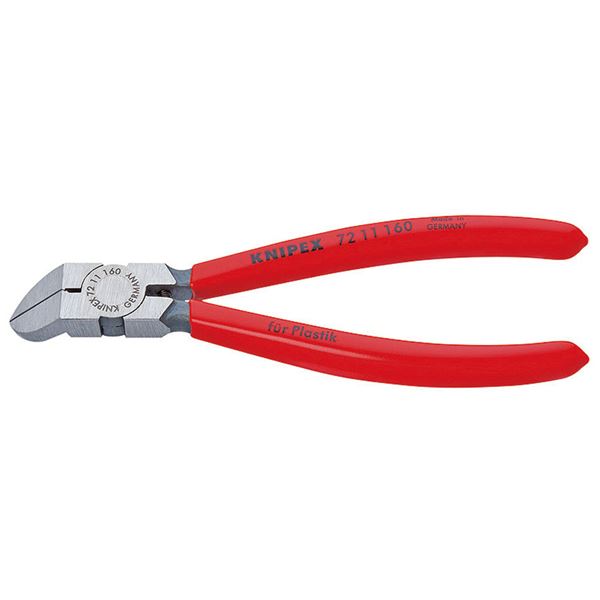 KNIPEX（クニペックス）7211-160 プラスチック用ニッパー 45゜（SB）（代引不可）
