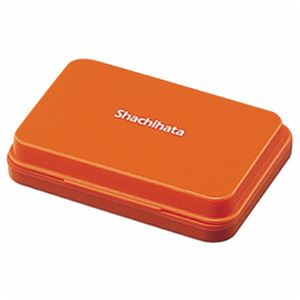 （まとめ） シャチハタ スタンプ台 小形 朱色 HGN-1-OR 1個 【×10セット】（代引不可）