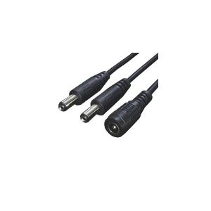 （まとめ）変換名人 電源2分岐ケーブル PD21-2【×10セット】（代引不可）