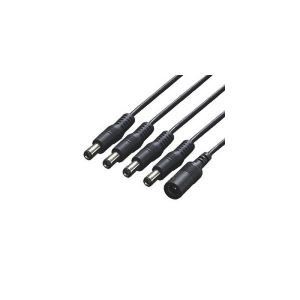 （まとめ）変換名人 電源4分岐ケーブル PD21-4【×10セット】（代引不可）