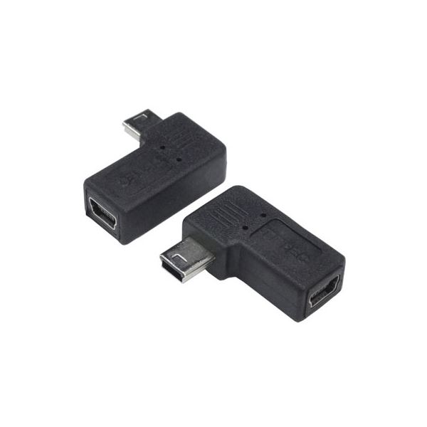 （まとめ）変換名人 変換プラグ USB mini5pin 左L型（フル結線） USBM5-LLF【×20セット】（代引不可）