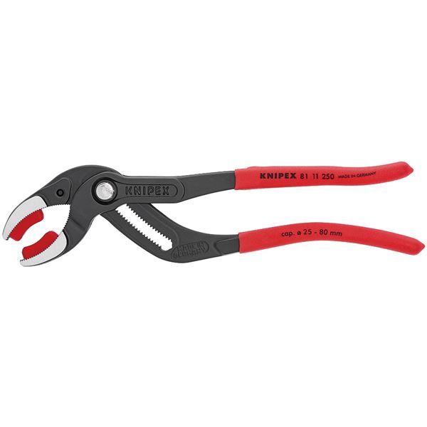 KNIPEX（クニペックス）8111-250 パイププライヤー（プラスチックアゴ付）（SB）（代引不可）