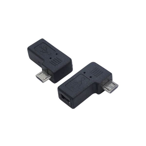 （まとめ）変換名人 変換プラグ USB mini5pin→microUSB 右L型 USBM5-MCRLF【×20セット】（代引不可）