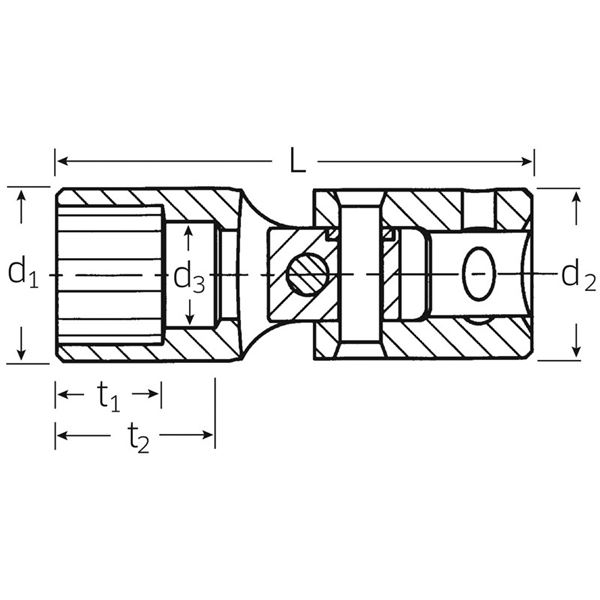 STAHLWILLE（スタビレー） 402-9 （1／4SQ）ユニフレックスソケット （01140009）（代引不可）_1
