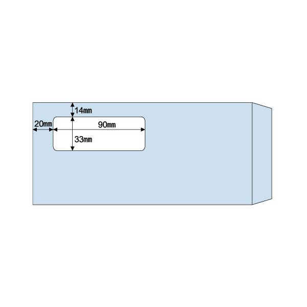 （まとめ） ヒサゴ 窓つき封筒 （給与明細書用／GB1150・BP1203専用） 215×100mm MF34T 1箱（1000枚） 【×2セット】（代引不可）