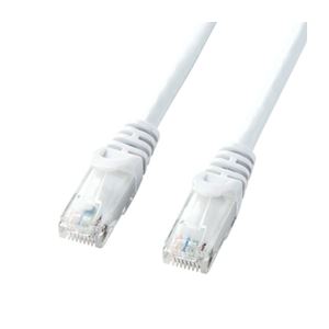 （まとめ）サンワサプライ カテゴリ6UTPLANケーブル LA-Y6-01W【×10セット】（代引不可）の通販は 6,244円