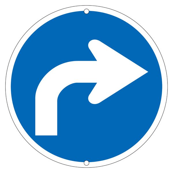 道路標識 道路 311-B右（代引不可）の通販は