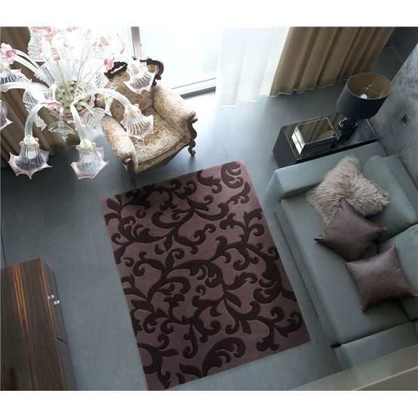 スミノエ ラグマット NEXTHOME KARAKUSA RUG 140×200cm パープル（代引不可）