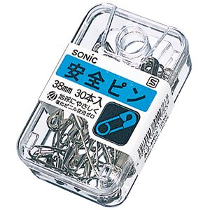 （まとめ） ソニック 安全ピン 38mm AZ-863 1パック（30本） 【×40セット】（代引不可）