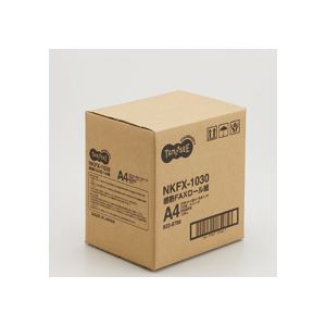 (まとめ) TANOSEE 感熱FAXロール紙 A4 幅210mm×長さ30m 芯内径0.5インチ 表発色 1セット(12本) 【×2セット】(代引不可) FAX用感熱紙