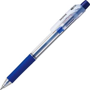 （まとめ） TANOSEE ノック式油性ボールペン ロング芯タイプ 0.5mm 青 1本 【×60セット】（代引不可）