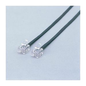 （まとめ）エレコム スリムモジュラーケーブル MJ-1BK【×20セット】（代引不可）