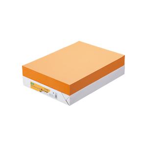 （まとめ） TANOSEE αエコカラーペーパーII B4 オレンジ 1冊（500枚） 【×5セット】（代引不可）の通販は 7,954円