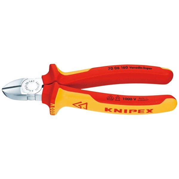 KNIPEX（クニペックス）7006-160 絶縁斜ニッパー 1000V （SB）（代引不可）
