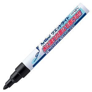 （まとめ） シャチハタ 油性マーカー アートライン ウエットライト 中字丸芯 黒 K-47N-K 1本 【×40セット】（代引不可）