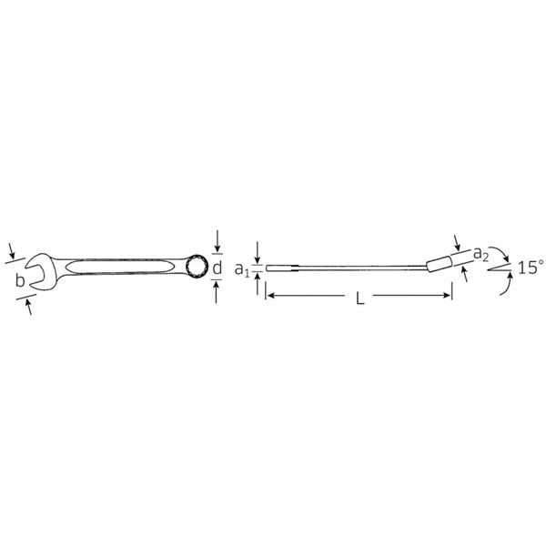 STAHLWILLE（スタビレー） 130A-11／32 片目片口スパナ （HPQ