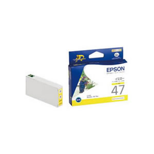 （まとめ）【純正品】EPSON ICY47 Y【×5セット】（代引不可）