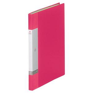 （まとめ） リヒトラブ リクエスト クリヤーブック（クリアブック） A4タテ 20ポケット 背幅16mm 赤 G3201-3 1冊 【×20セット】（代引不可）